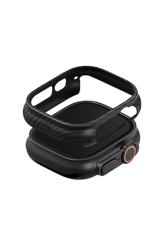 Apple Uyumlu Watch Ultra 3 49mm Kılıf Karbon Kasa Koruyucu Armaid Fiber Yüzey Premium Koruma Keva Verge