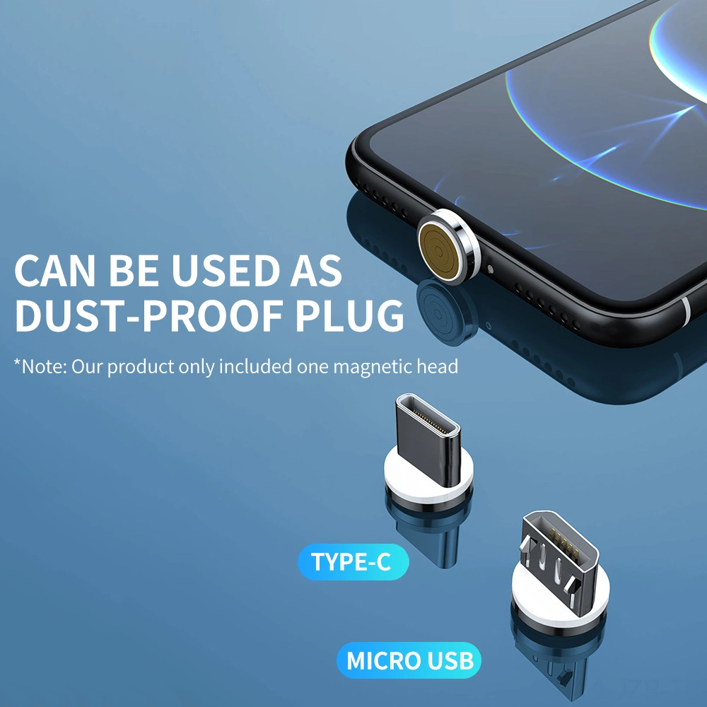 Geeroyoo 2 M Uzunlukta Micro Usb Arayüzlü 2.4a Hızlı Şarj Magnetik Kablosu - Toz Tıkacı Fonksiyonu - Gümüş Renk