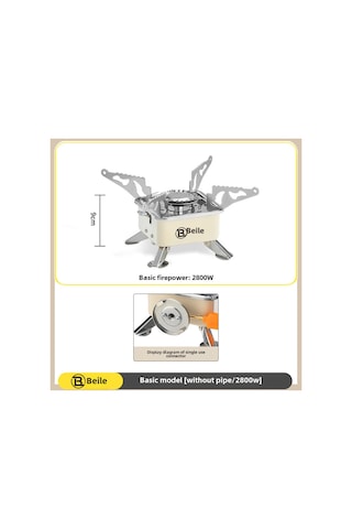 Symbee Kamp Ve Açık Hava İçin Taşınabilir Gazlı Ocak - Çok Amaçlı, Katlanabilir, 5 Kişilik Kapsama, Su Kaynatma Ve Pişirme Diğer