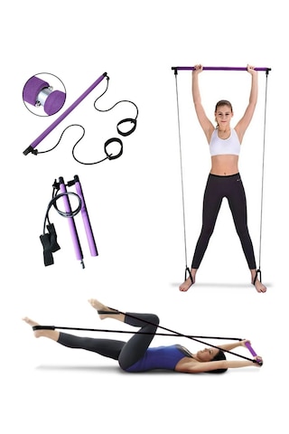 Avessa Squat Pilates Jimnastik Egzersiz Çubuğu Portable Studio Squat Bar