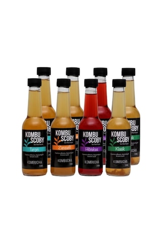 Kombu Scoby Kombucha Karışık Yeni Nesil İçecek 8 x 250 ML