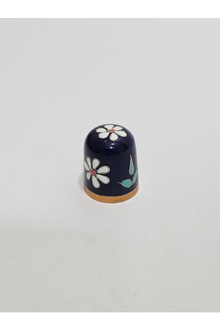 Antika Cloisonne Emaye Yüksük 23,80x20,70mm 061