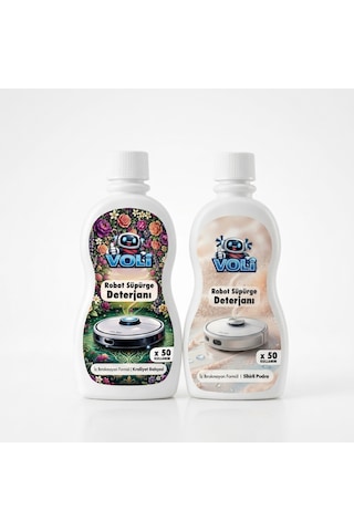 Sihirli Pudra Kokusu Ve Kraliyet Bahçesi Çiçek Kokulu 2'li Avantaj Paket Robot Süpürge Deterjanı 2x500 Ml 2'li Set