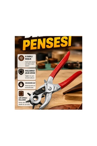 6 Başlıklı Delme Pensesi 2-4.5 Mm Paslanmaz Çelik Ergonomik Tasarım