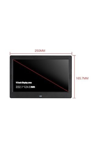 10.1 İnç Digital Fotoğraf Çerçevesi Photo Frame Sd/usb Mp3/mp4 Çalar 1024x600 Resim Çerçeve