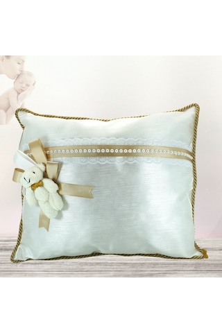 Süslebabypartystore Ipek Kumaş, Ayıcıklı Takı Yastığı Çok Renkli