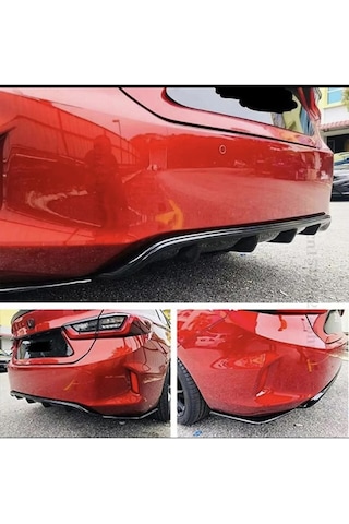Honda City 2020+ Uyumlu İthal Pianoblack Siyah Difüzör + Flap Set