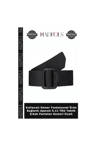 Hadpols Kullanışlı Kemer Fonksiyonel Ürün Bağlantı Aparatı 5.11 Tdu Taktik Erkek Pantolon Kemeri Siyah Diğer