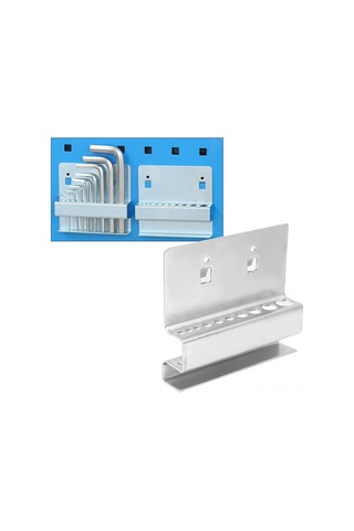 Padalink Çelik Çinko Kaplama Asma Rafı - Hex Soket Anahtarı Ve Matkap Ucu Depolama Tabanı - Atölye Araç Sınıflandırıcı 3-5 Kg Yük Kapasitesi