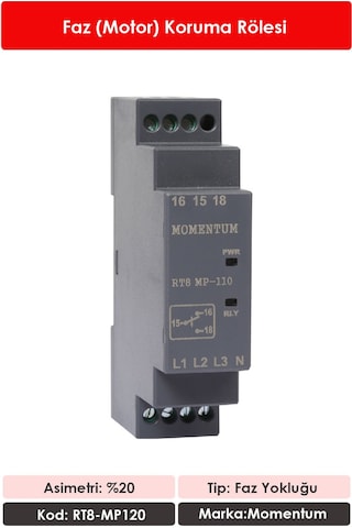 Momentum Faz Koruma Rölesi RT8-MP110