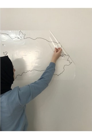Dilsiz Türkiye Haritası Yazı Tahtası Akıllı Kağıt Tahta Statik Tu