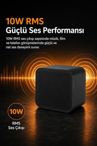 Dexim Sc-836 Kare Bluetooth Hoparlör - Siyah