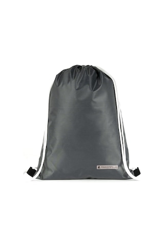 Rakerplus Antrasit 32x45 Cm Su Geçirmez Büzgülü Krampon Ve Spor Çantası Gri