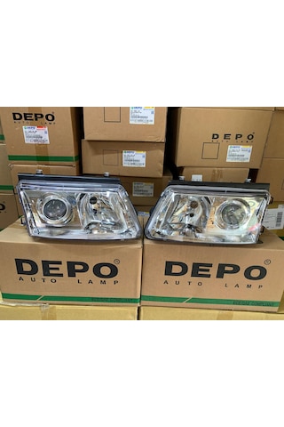 Vw Passat B5 1997-2000 Arası Depo Sağ Ve Sol Far Mercekli 3b0941017h / 3b0941018h