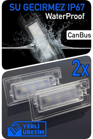 Mını Cooper R50 R52 R53 2001-2008 Canbus Led Plaka Aydınlatma Ledi Lambası