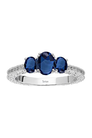 Sirius Pırlanta Ve Oval Safir Taşlı Yüzük 0807R0087