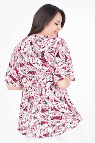 Anvelop Pelerin Kol Bluz-8 Kırmızı