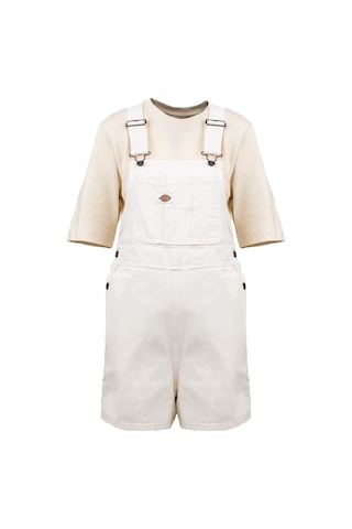 Dıckıes Dickies Dickies Duck Canvas Bib Kadın Siyah Tulum 3286 Beyaz