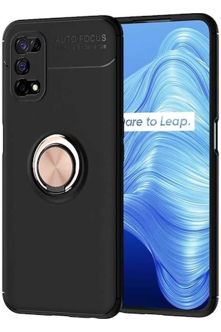 Realme 7 Pro Kilif Yüzüklü Tam Korumali Silikon Kapak 463771142