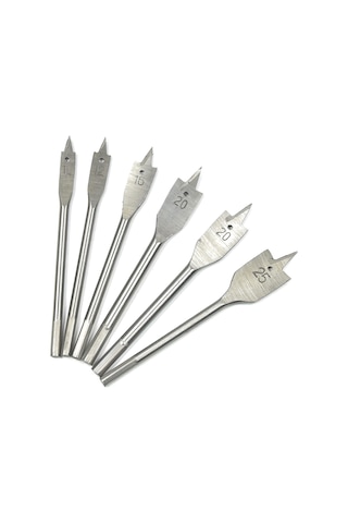 Suofeng 6'lı Ahşap Delici Seti - Yüksek Karbon Çelik Uçlar, 10-25mm Boyutlar, Altıgen Sap, Ahşap Delme İçin