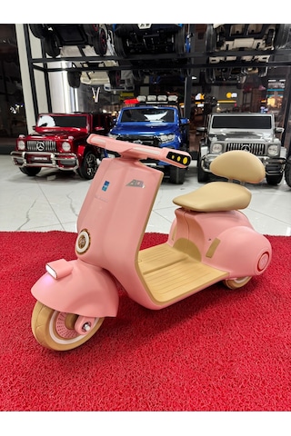 Oyuncaksepeti Vespa Akülü Motor 12 Volt 2-5 Yaş Pembe