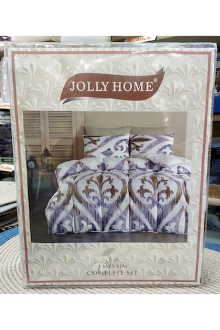 Jolly Home 4 Mevsim Tek Kişilik Kapitoneli Nevresim Takımı-arya M