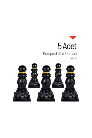 5'li Kompozit Sınır Elemanı Seti 47 Cm-3635