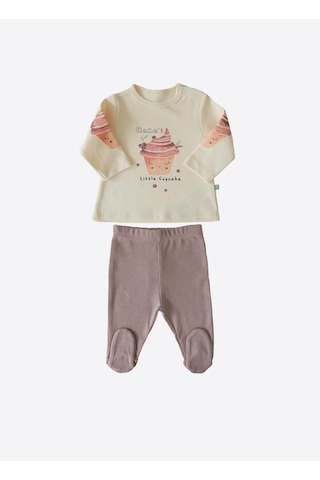 Kitikate Organik Little Cupcake 2'li Takım Natural Krem