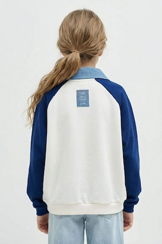 Defacto Polo Yaka Baskılı Lacivert Kız Çocuk Sweatshirt G6826a8/nv42 Lacivert