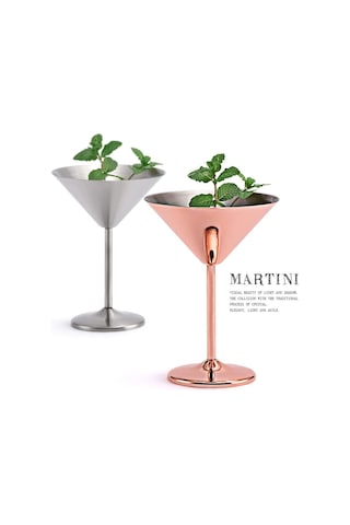 304 Paslanmaz Çelik Martini Kokteyl Bardağı Yüksek Tabanlı Şarap Kadehi Şarap Kadehi Metal Bar Ktv Şampanya Bardağı E