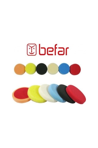 Befar Plus Cırtlı Polisaj Süngeri Beyaz 150X25