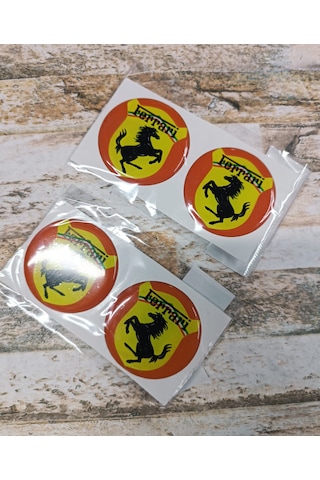 Ferrari Sticker Slikonlu 4x Yeni Model V1