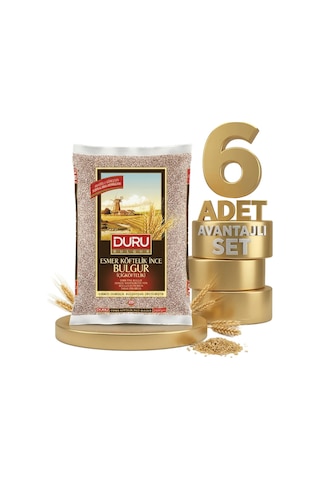 Duru Esmer Çiğ Köfte Bulgur 6x1 Kg
