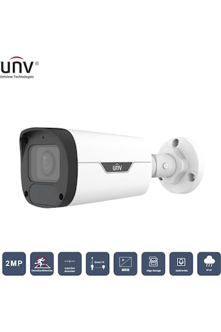Unıvıew Ipc2322lb-adezk-h 2mp 2.8-12mm Motorıze 50mt Colorhunter Ip67/ık10 H265+ Ir Bullet Ip Kamera Dahili Sesli