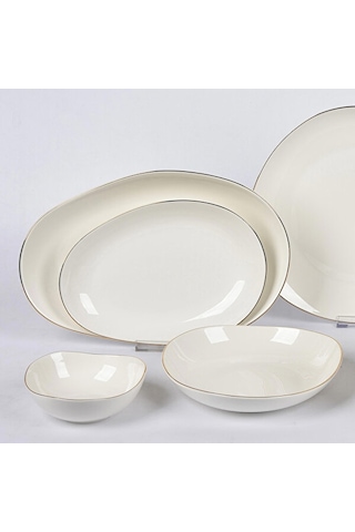 Vitale New Bone 30 Parça Yemek Takımı Beyaz