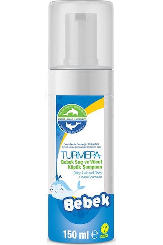 Turmepa Bebek Saç ve Vücut Köpük Şampuanı 150 ML