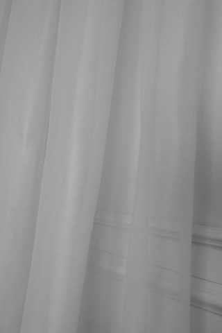 Parlak Vual Düz Tül Perde Krem-2485-krem