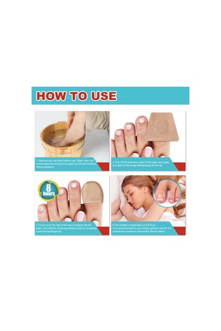 Vkemall South Moon Gece Tırnak Yaması - Mantar, Yumuşak Ve Hasarlı Tırnaklar İçin Onarıcı Bakım 16 Adet