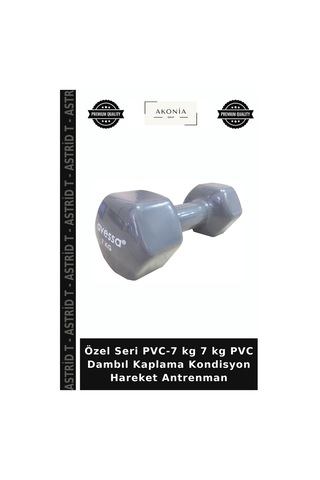 Özel Seri Pvc-7 Kg 7 Kg Pvc Dambıl Kaplama Kondisyon Hareket Antrenman