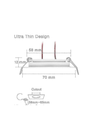 Karavan Ve Tekne İçin 12v 4x 3w 3200k Kısılabilir Tam Alüminyum Gömme Led Tavan Aydınlatmaları Diğer