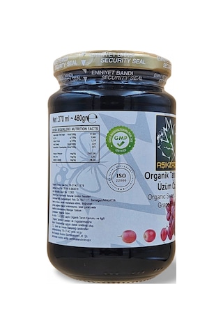Aşıkzade Organik Tatlı Sıvı Üzüm Özü 370ml 480 G
