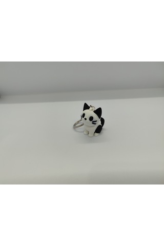 Kanatlı ve Kanatsız Kedi Anahtarlık (2'li Set) - Çiftli Set