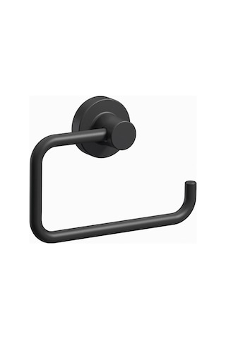 Tecno Black Tuvalet Kağıtlık, Açık - Mat Siyah Mat Siyah