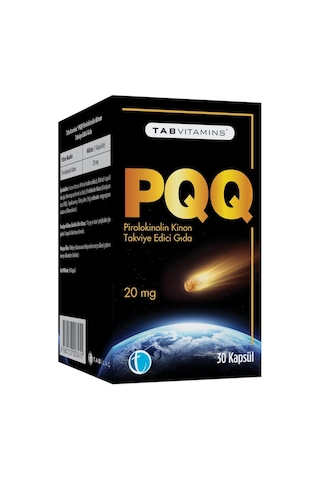 Tabvitamins Pqq Pirolokinolin Kinon 20 Miligram 30 Kapsül
