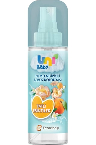 Uni Baby Nemlendicili Bebek Kolonyası Tatlı Esintiler 150 ML Uni Baby Nemlendicili Bebek Kolonyası Tatlı Esintiler 150 ML