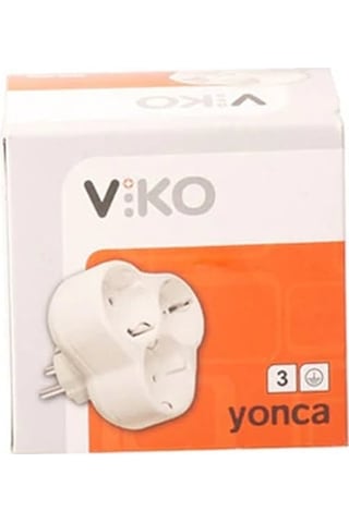 Viko Yonca 3'lü Topraklı Golyat Grup Priz Siyah - 90303300