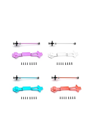 Samdoo 1/14 Wltoys 144001 İç Ötürücü Vites + İkinci Kat Tahta Alüminyum Upgrade Seti Kırmızı - Bjm099