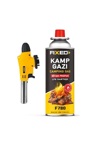 Sgs Kamp Pürmüz Seti Isıtma-yakma-kaynak Başlık - 227 Gr Gaz Sarı - Siyah