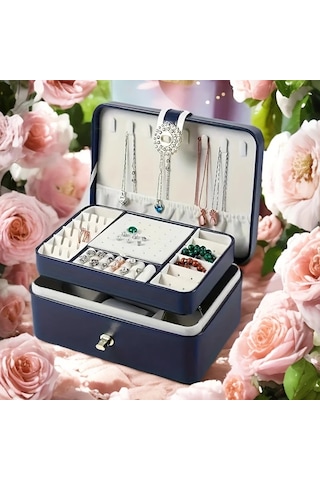 Willowhaven Beyaz Kadife Astarlı 1 Adet Pu Takı Kutusu - Kolye, Yüzük Ve Küpe Saklama