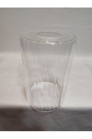 Avize Camı.silindir,şeffaf,çizgili, E.27 Çap:10.00cm-h:15.00cm. Şeffaf